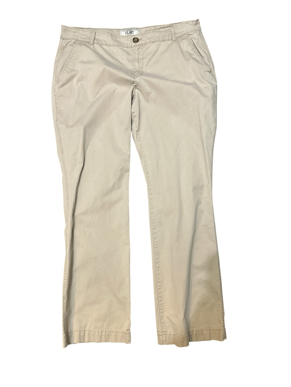 Old Navy Khaki Straight-Leg Pants in Beige